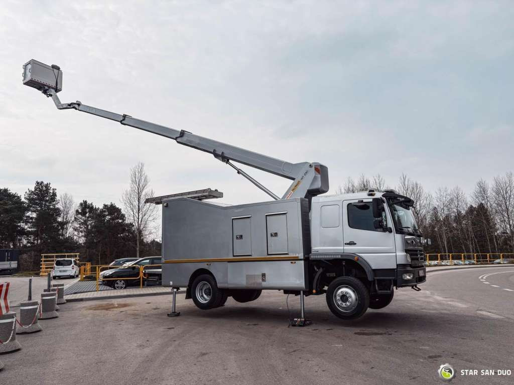 New Truck mounted aerial platform Mercedes-Benz  1529 4x4 Atego Lift Palfinger Wumag WT 230: picture 6