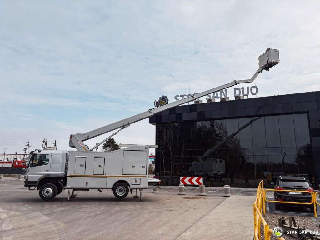 New Truck mounted aerial platform Mercedes-Benz  1529 4x4 Atego Lift Palfinger Wumag WT 230: picture 11