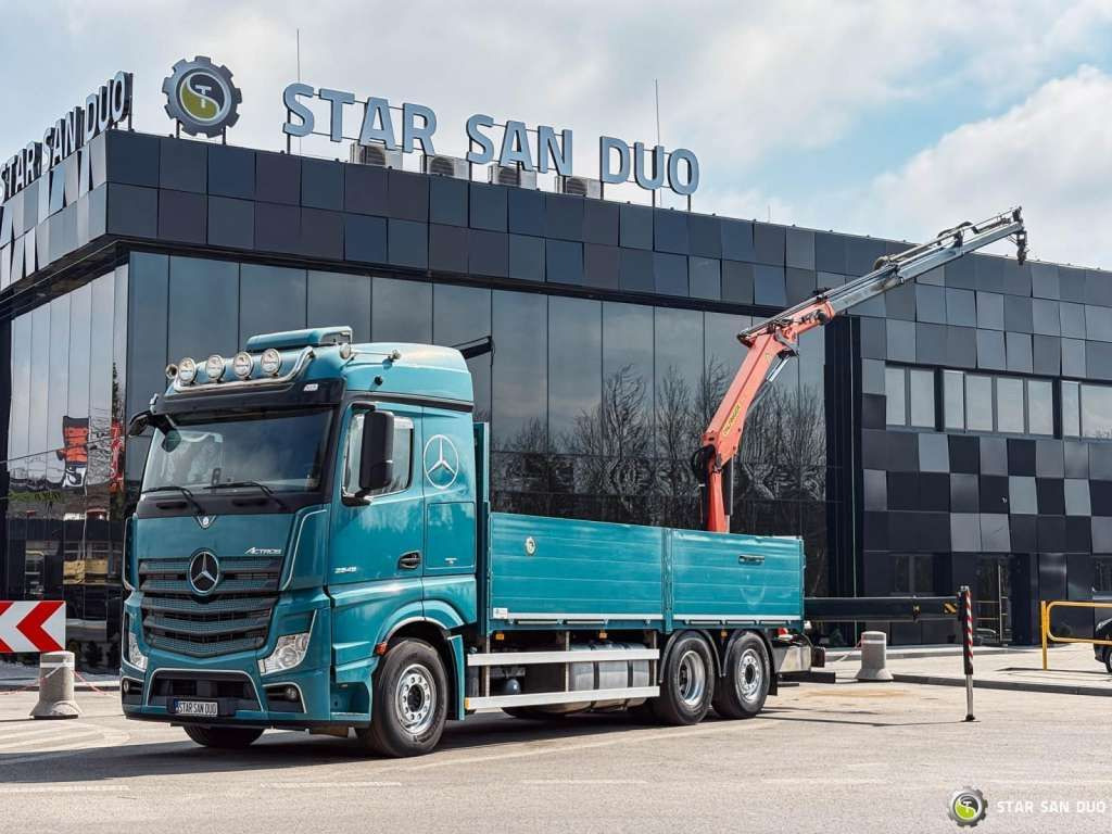 Crane truck, Dropside/ Flatbed truck Mercedes-Benz  ACTROS 2545 6x2 Palfinger PK 16001 HDS Crane Mercedes-Benz  ACTROS 2545 6x2 Palfinger PK 16001 HDS Crane: picture 7 Crane truck, Dropside/ Flatbed truck Mercedes-Benz  ACTROS 2545 6x2 Palfinger PK 16001 HDS Crane Mercedes-Benz  ACTROS 2545 6x2 Palfinger PK 16001 HDS Crane: picture 7