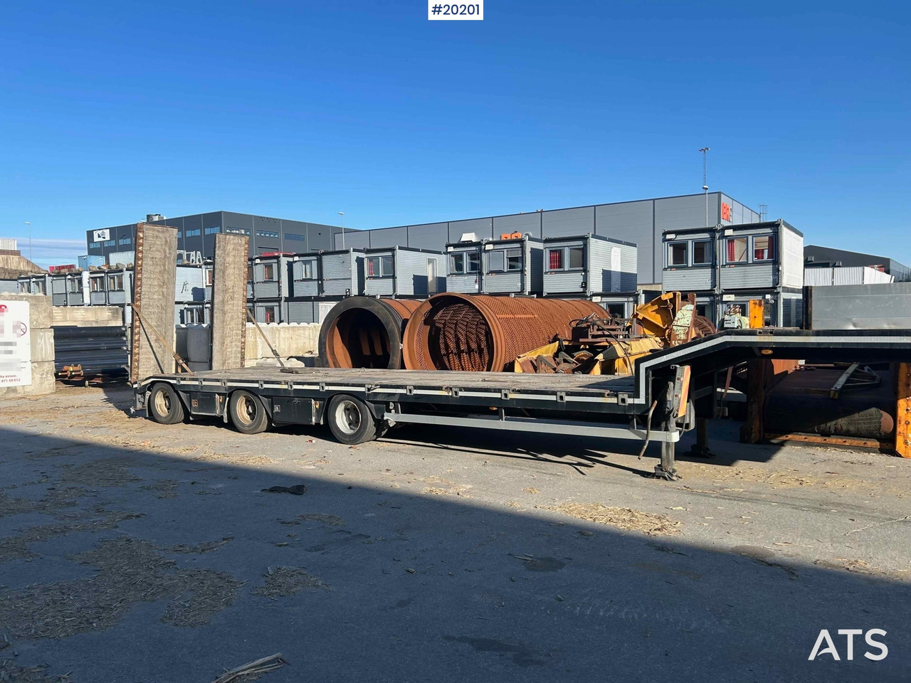 Damm 3 akslet maskinhenger - Low loader semi-trailer: picture 1 Damm 3 akslet maskinhenger - Low loader semi-trailer: picture 1