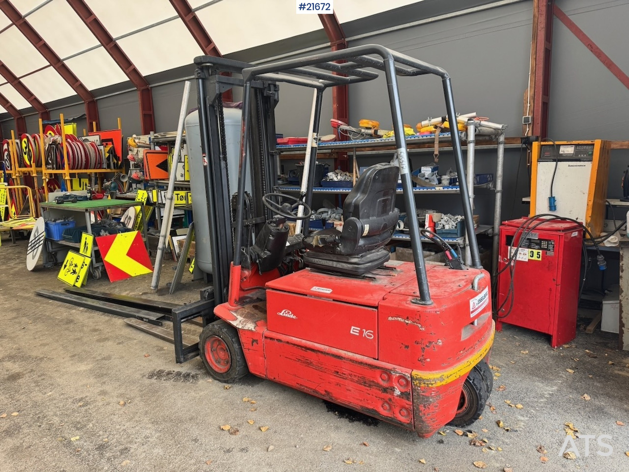 Linde Linde E16 EL Truck m/ forlengere. - Electric forklift: picture 3 Linde Linde E16 EL Truck m/ forlengere. - Electric forklift: picture 3