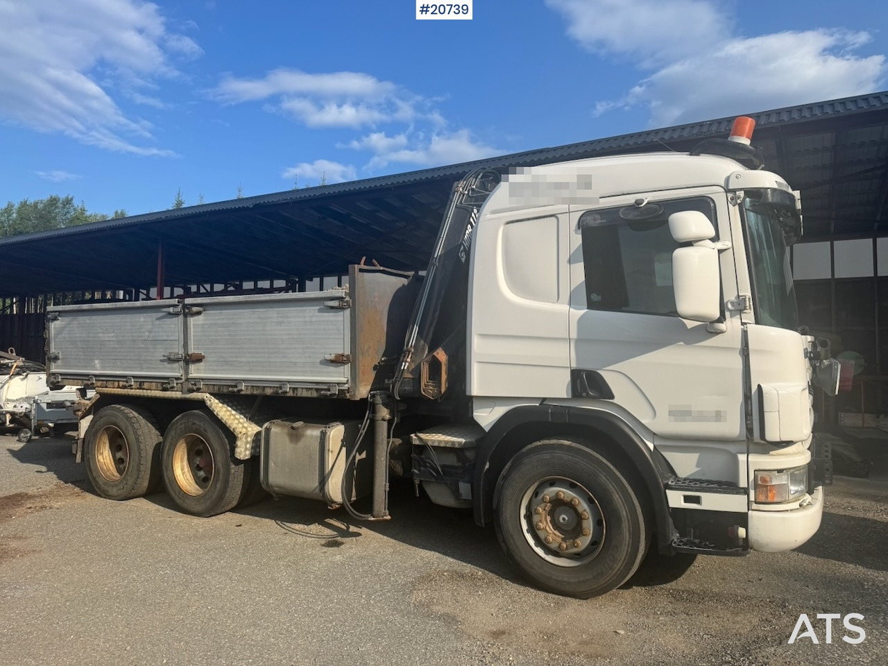 Scania P124 - Dropside/ Flatbed truck, Crane truck: picture 2 Scania P124 - Dropside/ Flatbed truck, Crane truck: picture 2