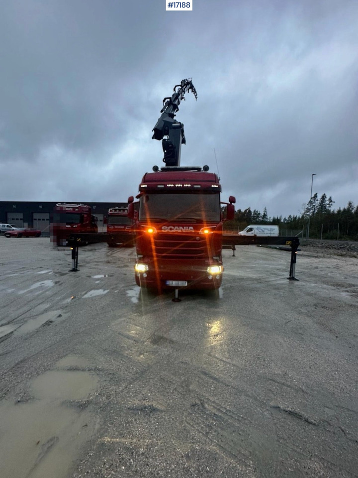 Scania R580 - Dropside/ Flatbed truck, Crane truck: picture 1 Scania R580 - Dropside/ Flatbed truck, Crane truck: picture 1