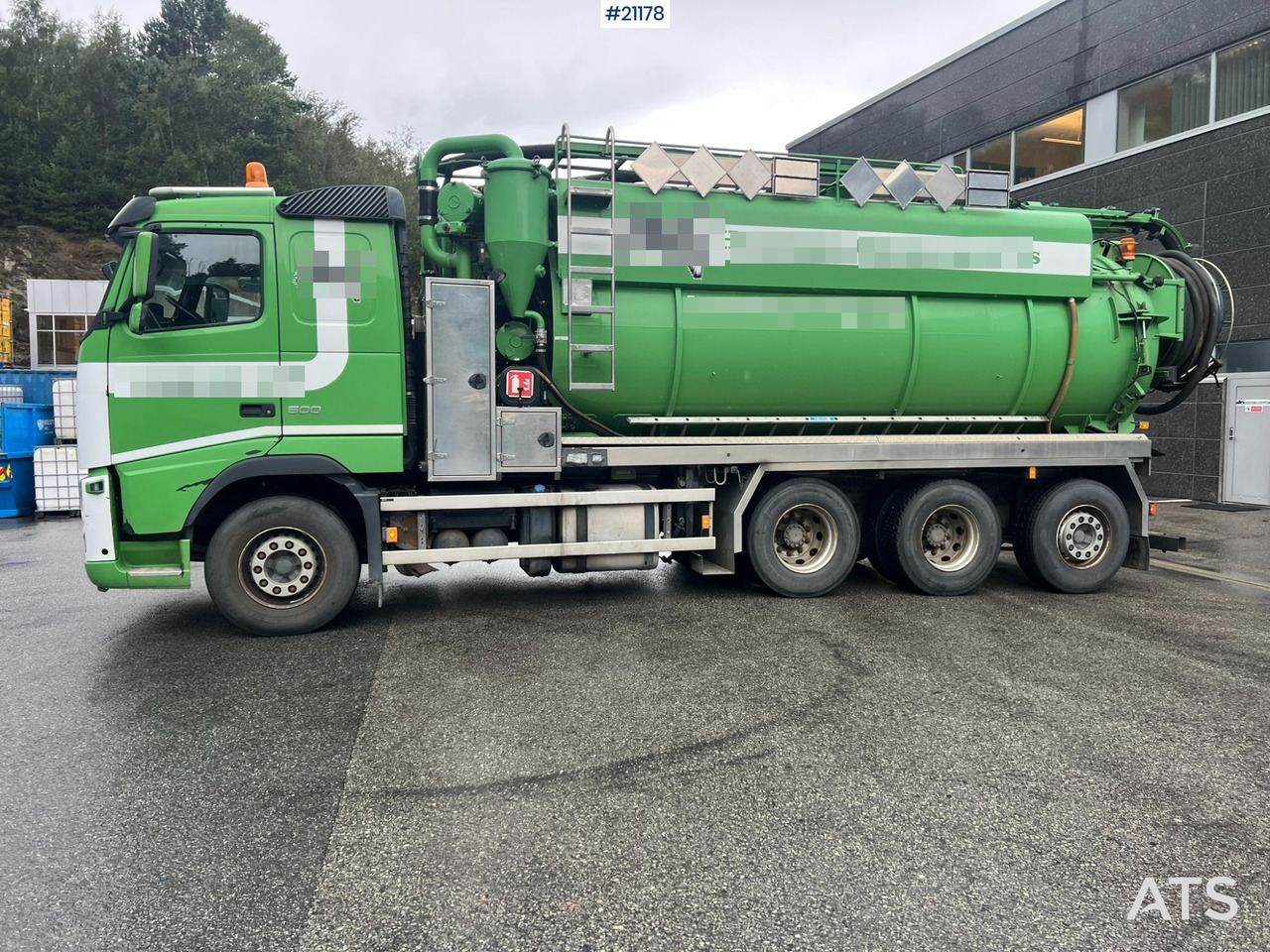 Vacuum truck Volvo fh500 8x4 Slamsuger m/ 2010 Inter consult påbygg: picture 7