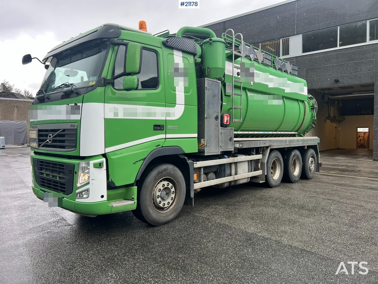 Vacuum truck Volvo fh500 8x4 Slamsuger m/ 2010 Inter consult påbygg: picture 11