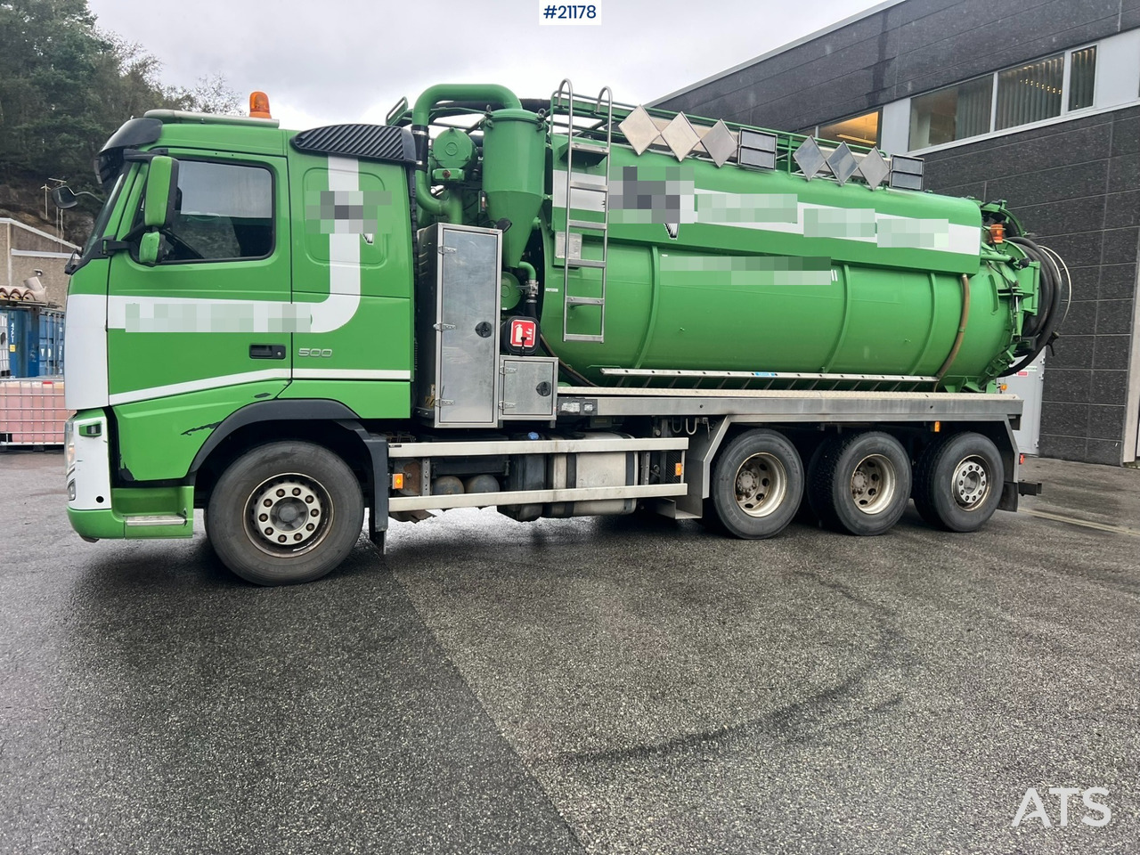 Vacuum truck Volvo fh500 8x4 Slamsuger m/ 2010 Inter consult påbygg: picture 8