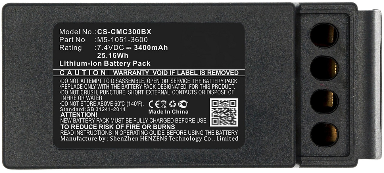 Cavotec compatible battery M5-1051-3601(3400mAh ) - Battery for Loader crane: picture 4 Cavotec compatible battery M5-1051-3601(3400mAh ) - Battery for Loader crane: picture 4