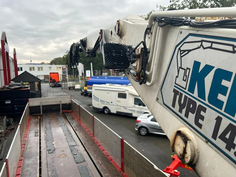 Dropside/ Flatbed semi-trailer Carnehl Stenen vervoer oplegger met Kennis kraan: picture 6