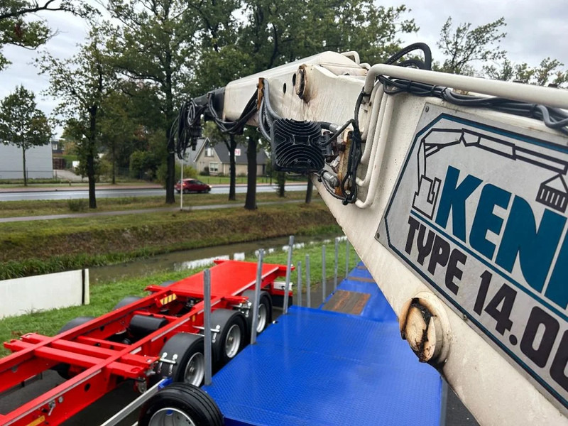 Dropside/ Flatbed semi-trailer Carnehl Stenen vervoer oplegger met Kennis kraan: picture 7