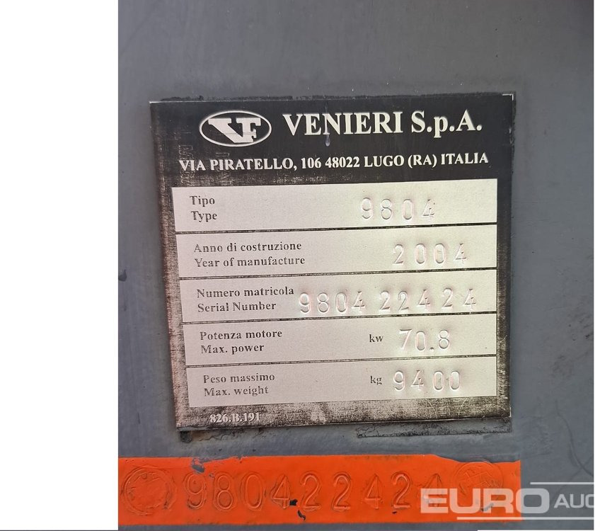 Wheel loader 2004 Venieri 9804: picture 9