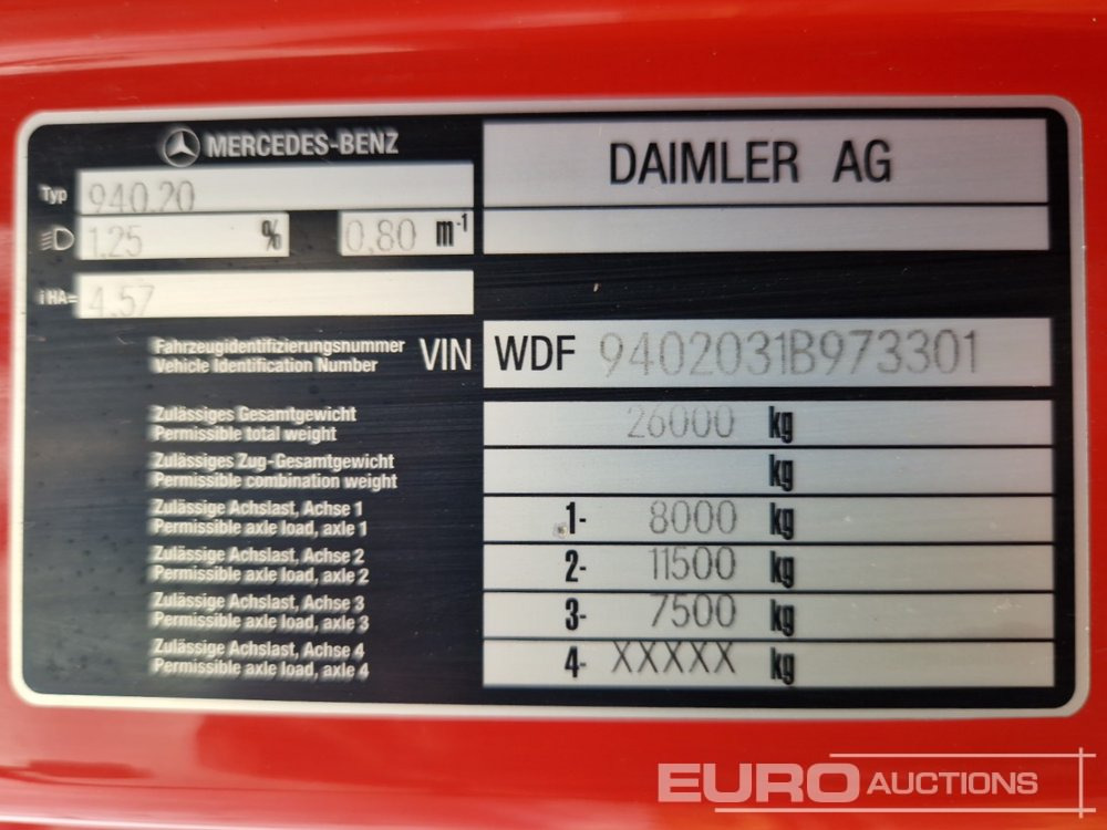 Hook lift truck 2011 Mercedes Benz AXOR 2540: picture 41