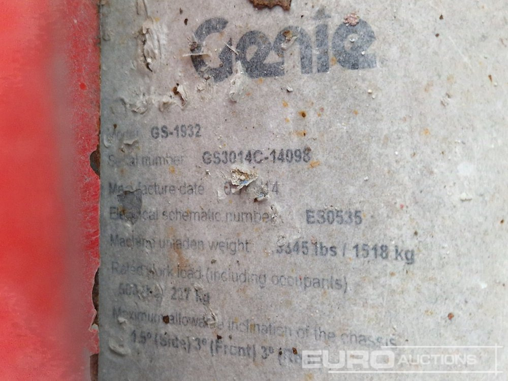 Aerial platform 2014 Genie GS-1932: picture 24 Aerial platform 2014 Genie GS-1932: picture 24