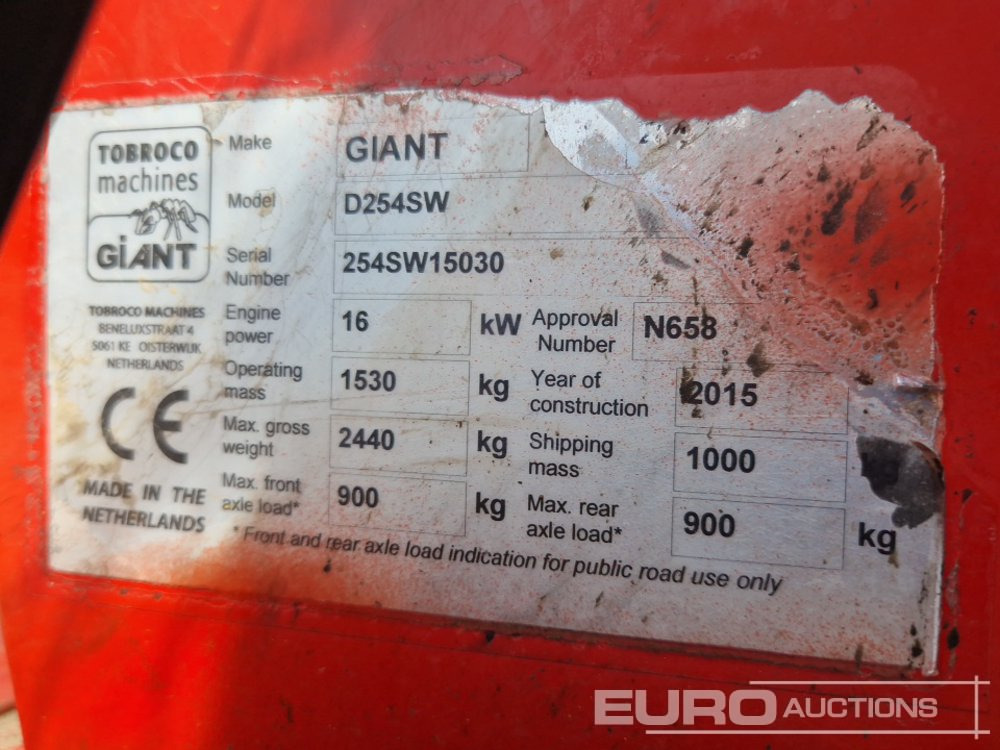 Wheel loader 2015 Giant D254SW: picture 22