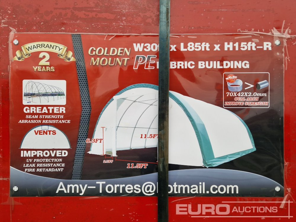 Unused 30x85x15 Dome Storage Shelter - Construction container: picture 2 Unused 30x85x15 Dome Storage Shelter - Construction container: picture 2