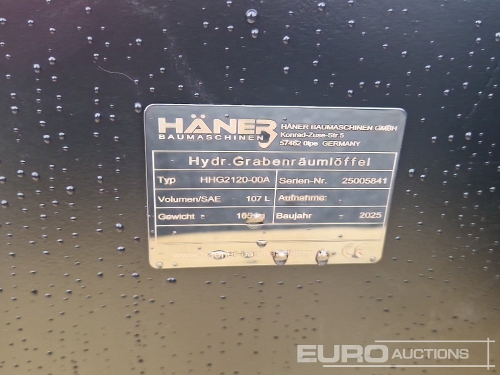 New Bucket Unused Häner HHG2120-00A: picture 8 New Bucket Unused Häner HHG2120-00A: picture 8