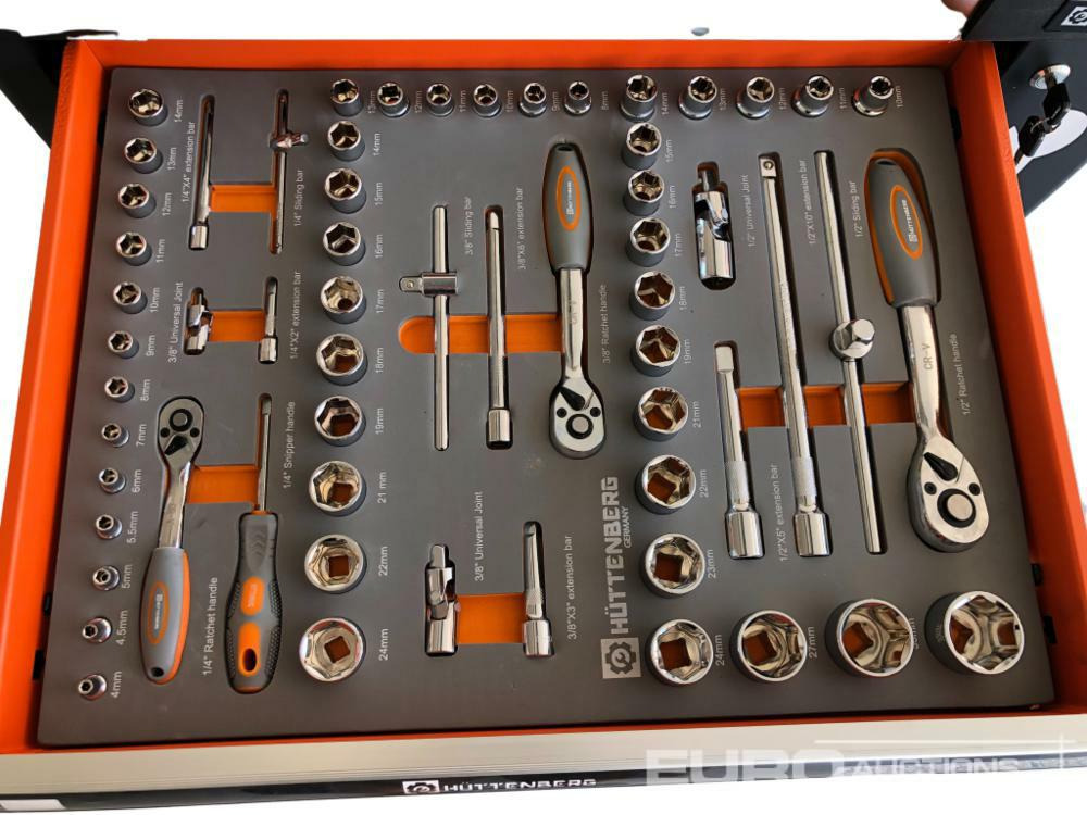 Unused Hüttenberg Tool Trolley, 6 Drawers with Tools - Construction equipment: picture 5 Unused Hüttenberg Tool Trolley, 6 Drawers with Tools - Construction equipment: picture 5