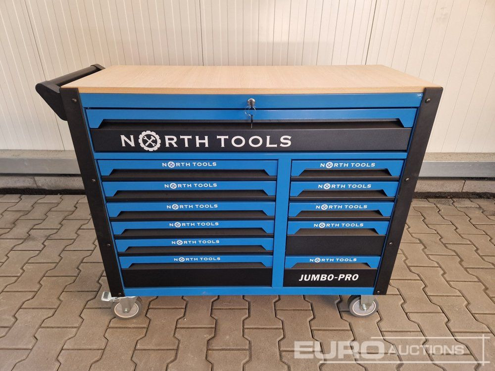 Unused NORTH-TOOL JUMBO-PRO 12 Drawer Tool Cabinet, Professional Tools - Workshop equipment: picture 4 Unused NORTH-TOOL JUMBO-PRO 12 Drawer Tool Cabinet, Professional Tools - Workshop equipment: picture 4