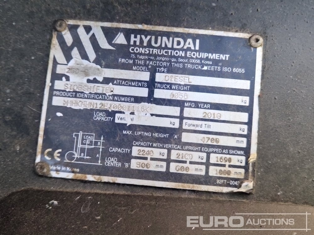 Forklift 2018 Hyundai 25D-9: picture 25