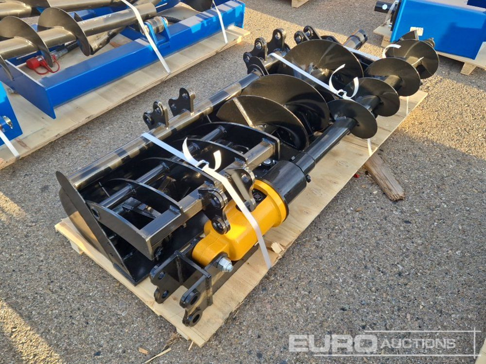 Unused 2025 Captok Qty (8 of) Rake, Ripper, Graber, 12" Auger, 16" Auger, 8" Narrow Bucket, 24" Bucket, 32" Bucket to suit Excavator - Attachment for Excavator: picture 2 Unused 2025 Captok Qty (8 of) Rake, Ripper, Graber, 12" Auger, 16" Auger, 8" Narrow Bucket, 24" Bucket, 32" Bucket to suit Excavator - Attachment for Excavator: picture 2