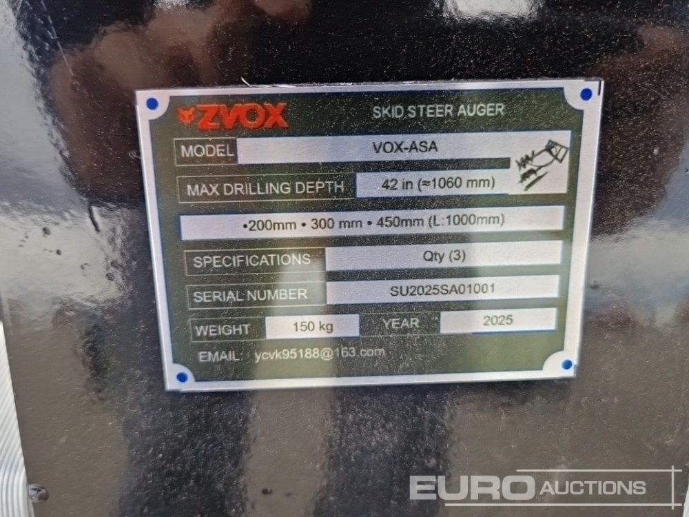 Attachment for Skid steer loader Unused 2025 Zvox VOX-ASA: picture 6