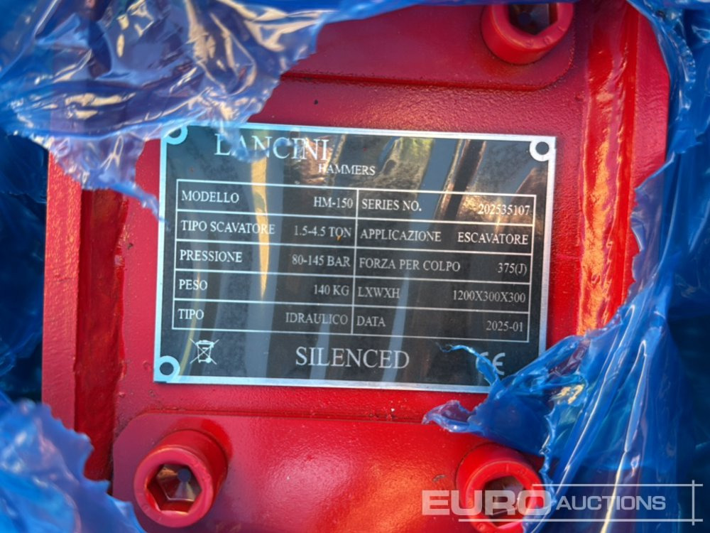 Unused Lancini HM-150 - Hydraulic hammer: picture 5 Unused Lancini HM-150 - Hydraulic hammer: picture 5