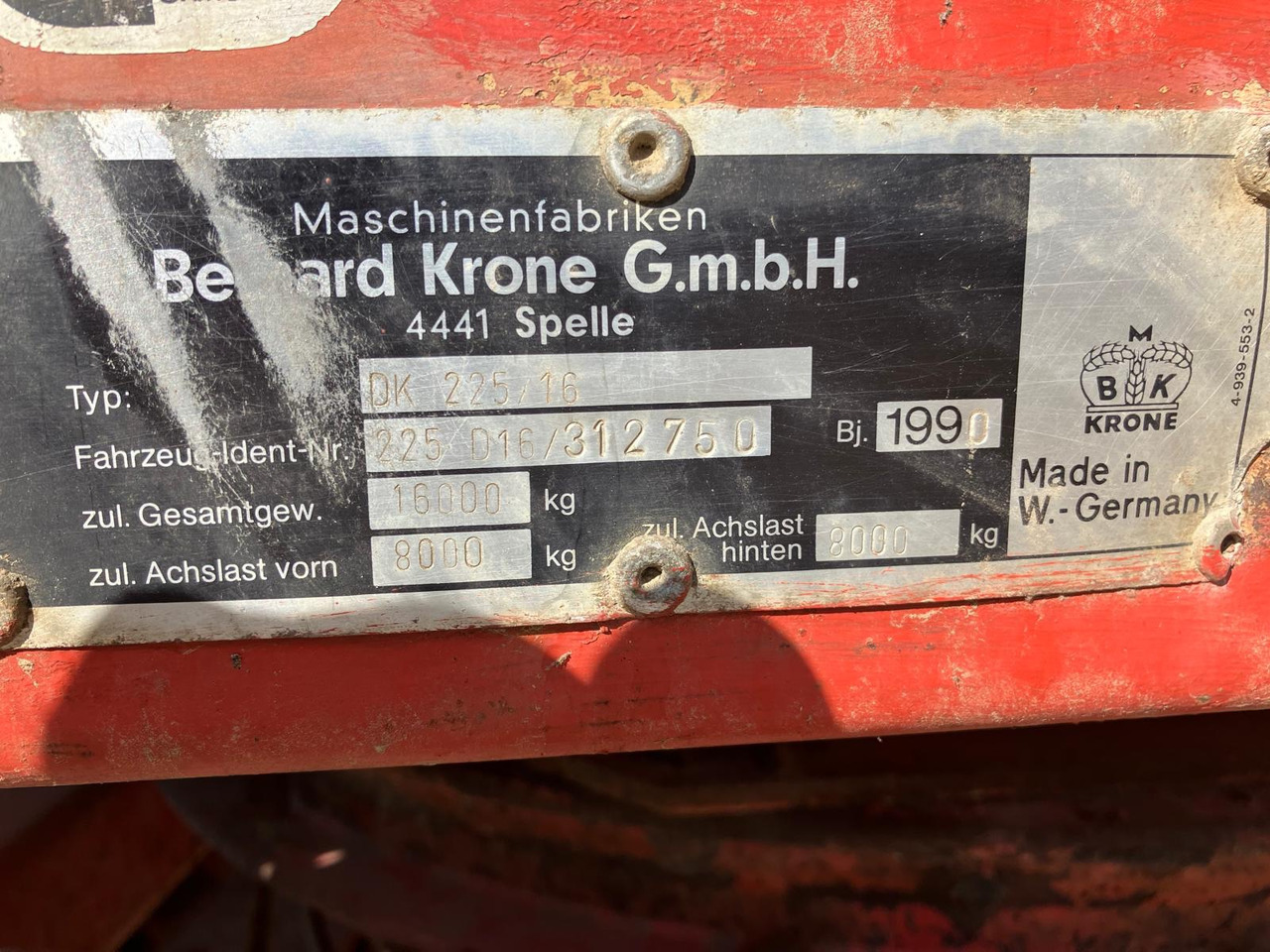 Krone DK 225 - Tipper: picture 2 Krone DK 225 - Tipper: picture 2
