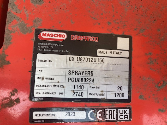 Maschio TEMPO 1201 Bravo - Tractor mounted sprayer: picture 2 Maschio TEMPO 1201 Bravo - Tractor mounted sprayer: picture 2