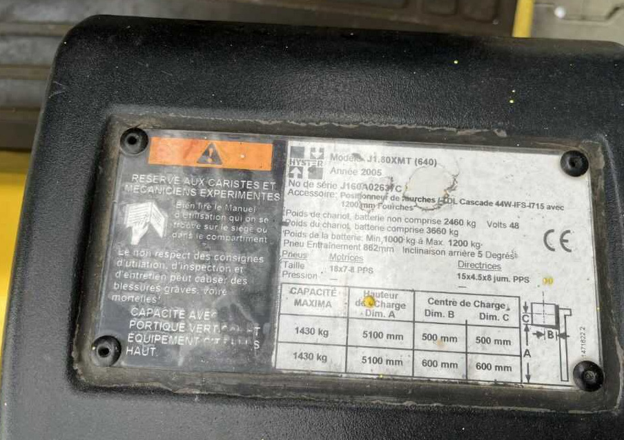 Hyster J1.80XMT - Electric forklift: picture 4 Hyster J1.80XMT - Electric forklift: picture 4