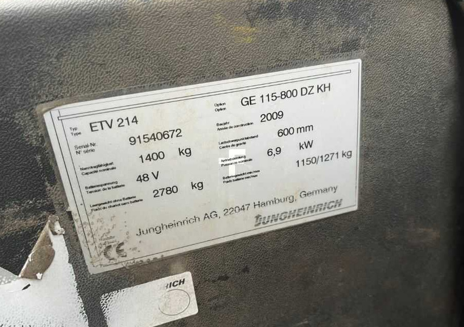 Jungheinrich ETV214 - Reach truck: picture 4 Jungheinrich ETV214 - Reach truck: picture 4