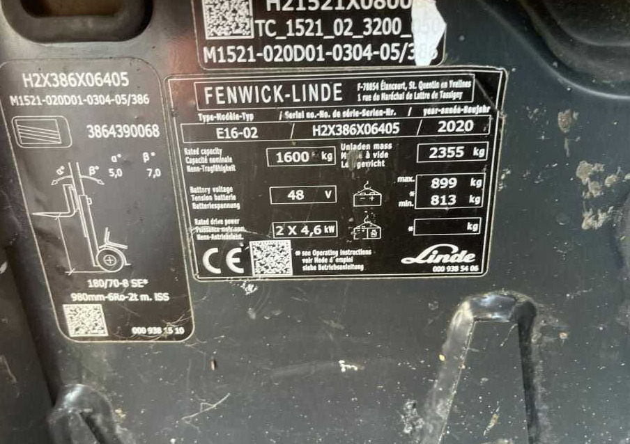 Linde E16-02 - Electric forklift: picture 4 Linde E16-02 - Electric forklift: picture 4
