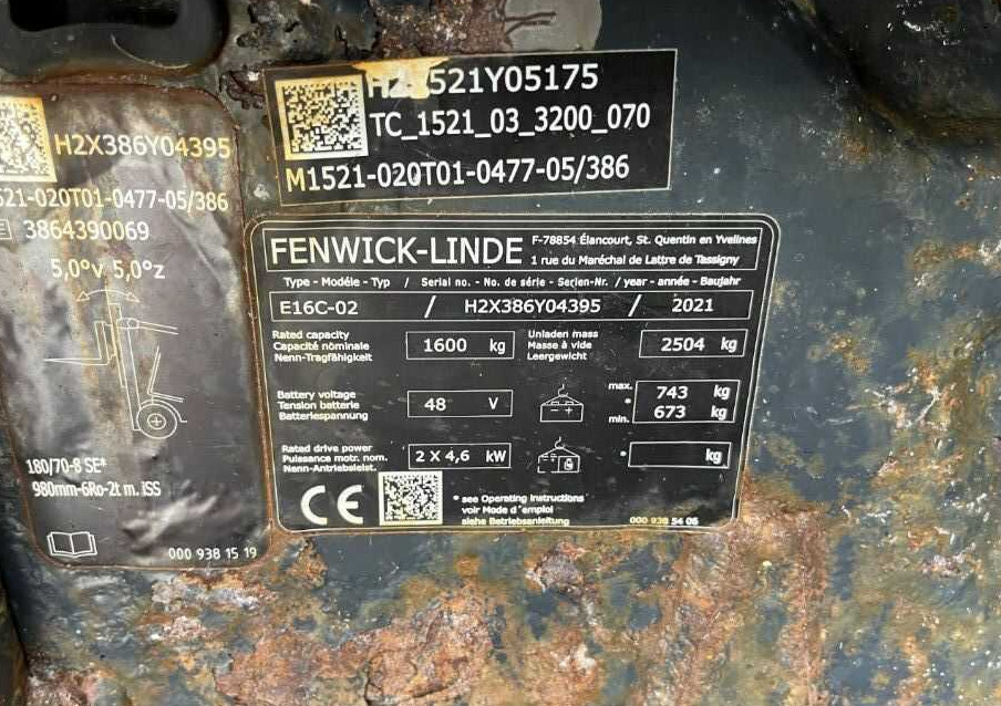 Linde E16C-02 - Electric forklift: picture 4 Linde E16C-02 - Electric forklift: picture 4