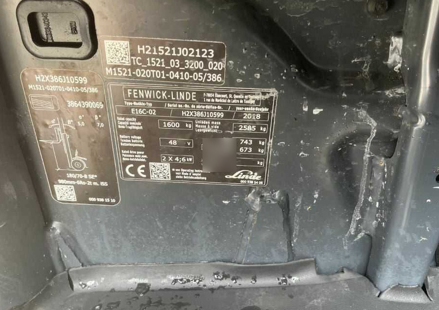 Linde E16C-02 - Electric forklift: picture 4 Linde E16C-02 - Electric forklift: picture 4