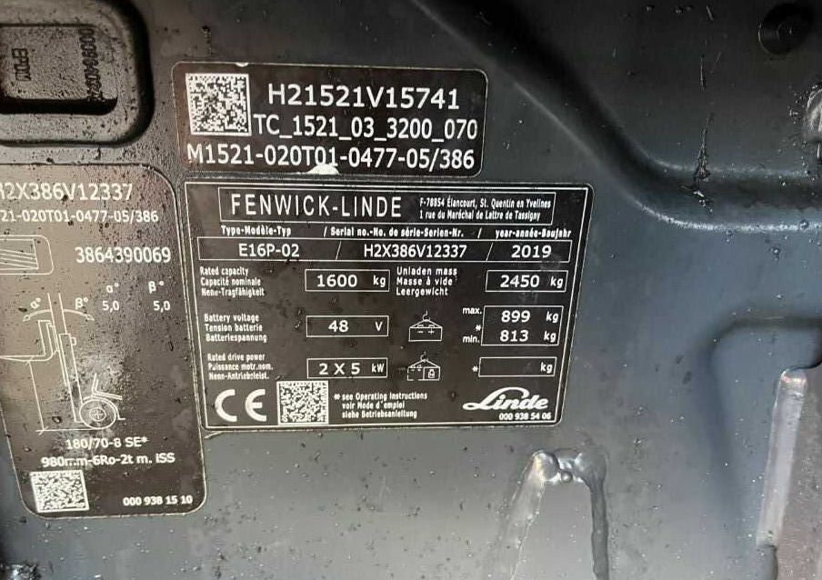 Linde E16P-02 - Electric forklift: picture 3 Linde E16P-02 - Electric forklift: picture 3