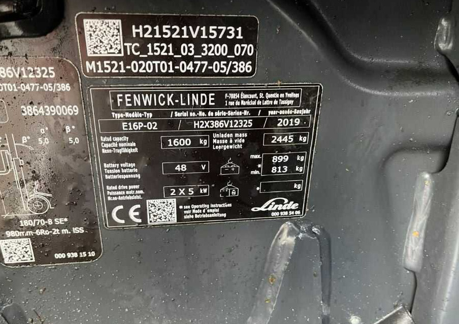Linde E16P-02 - Electric forklift: picture 4 Linde E16P-02 - Electric forklift: picture 4
