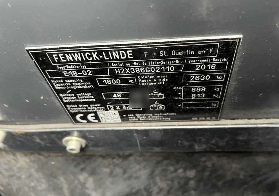 Linde E18-02 - Electric forklift: picture 4 Linde E18-02 - Electric forklift: picture 4