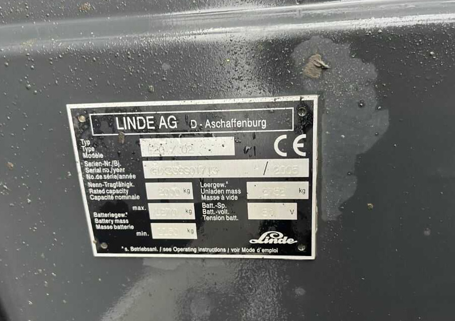 Linde E20 - Electric forklift: picture 4 Linde E20 - Electric forklift: picture 4