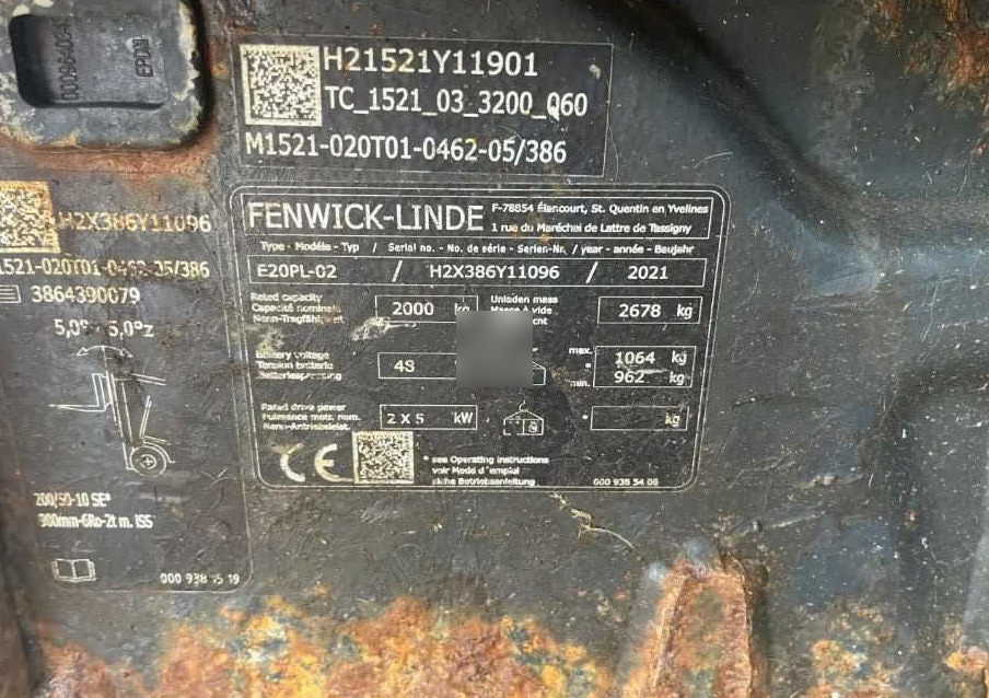Linde E20PL-02 - Electric forklift: picture 4 Linde E20PL-02 - Electric forklift: picture 4
