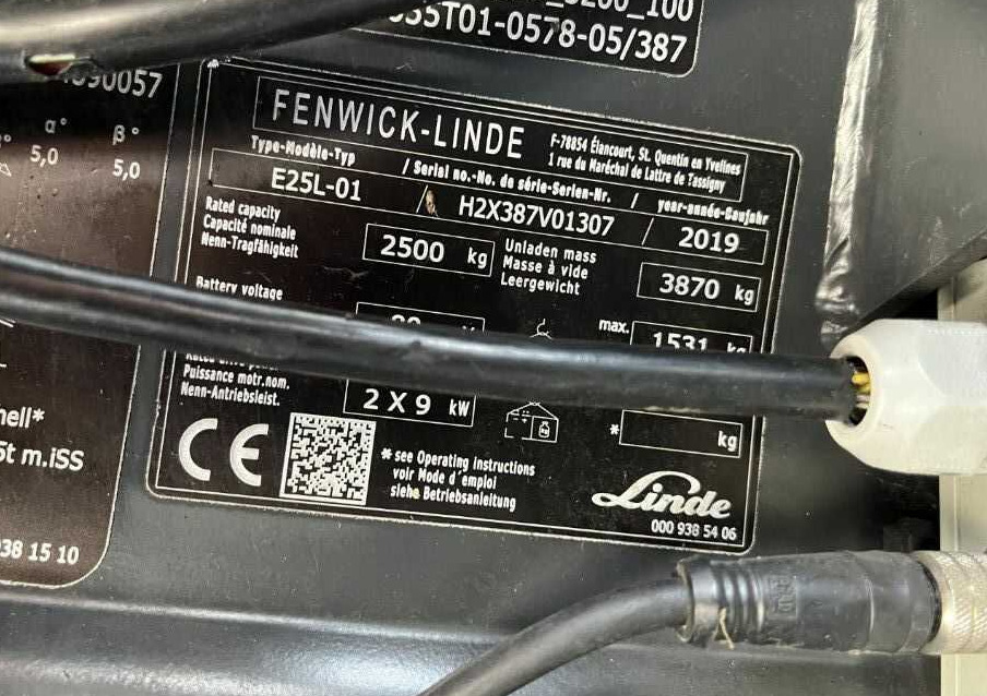 Linde E25L-02 - Electric forklift: picture 4 Linde E25L-02 - Electric forklift: picture 4