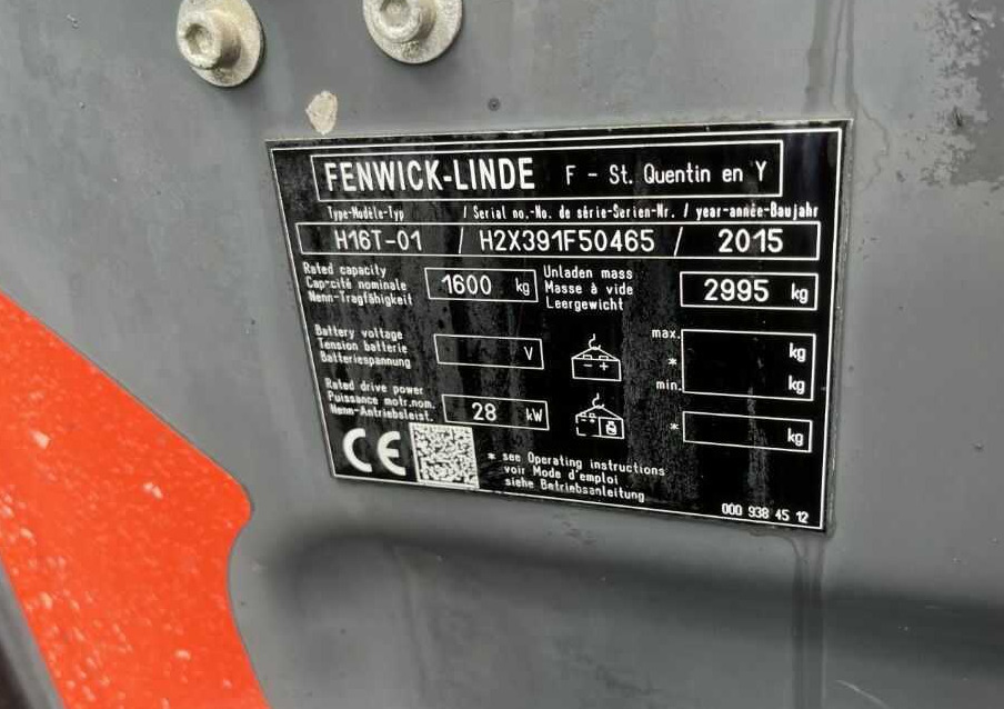 Linde H16T-01 - LPG forklift: picture 4 Linde H16T-01 - LPG forklift: picture 4