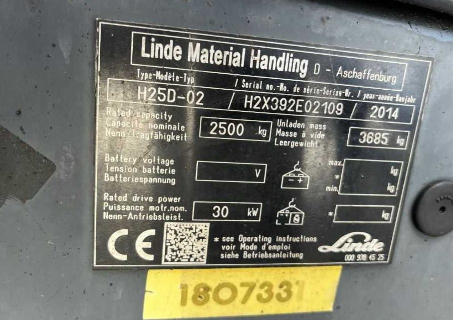 Linde H25D-02 - Diesel forklift: picture 4 Linde H25D-02 - Diesel forklift: picture 4
