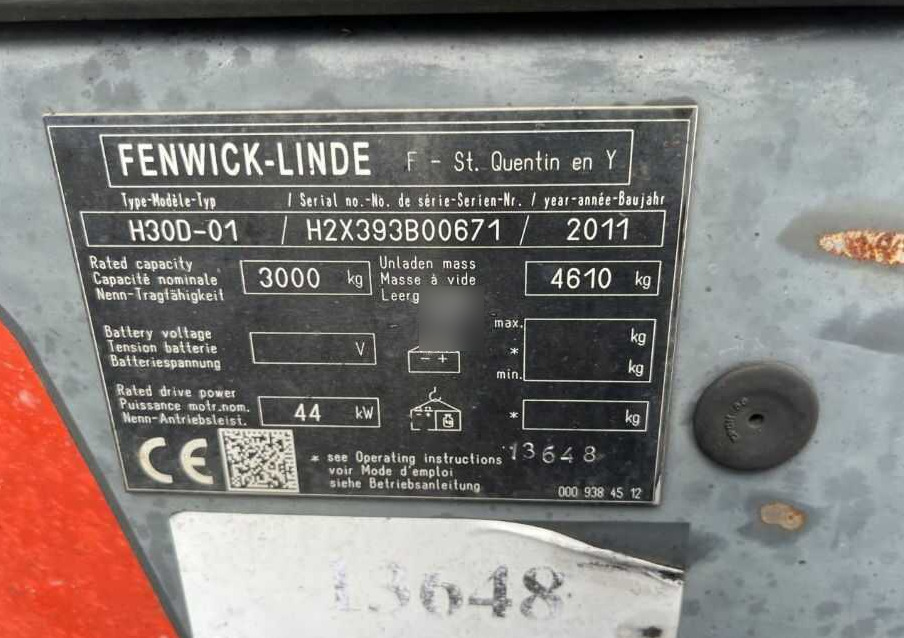 Linde H30D-01 - Diesel forklift: picture 4 Linde H30D-01 - Diesel forklift: picture 4