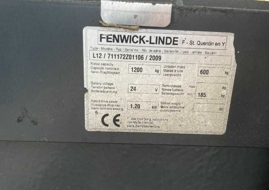 Linde L10 - Stacker: picture 4 Linde L10 - Stacker: picture 4