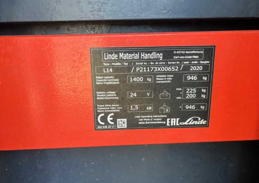 Linde L14 - Stacker: picture 4 Linde L14 - Stacker: picture 4