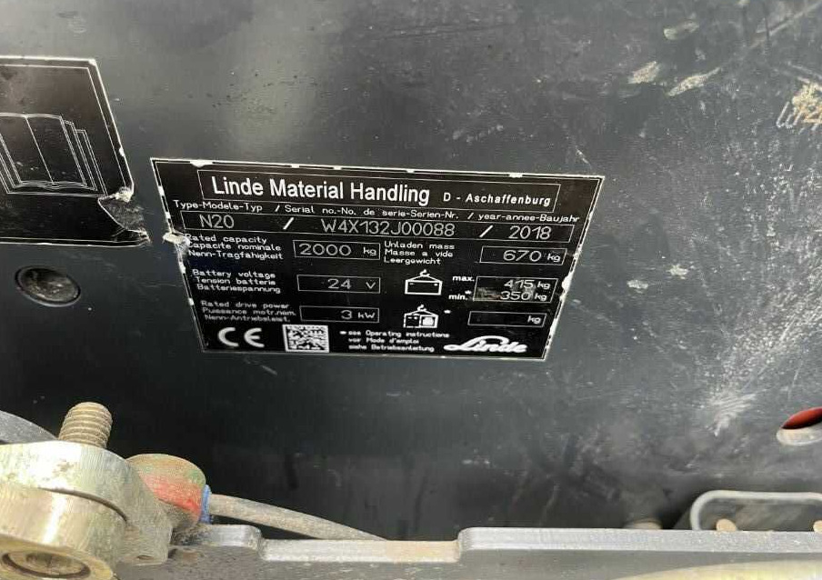 Linde N20 - Order picker: picture 4 Linde N20 - Order picker: picture 4
