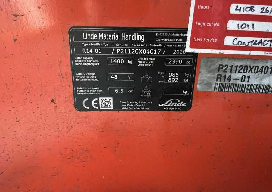 Linde R14-01 - Reach truck: picture 4 Linde R14-01 - Reach truck: picture 4