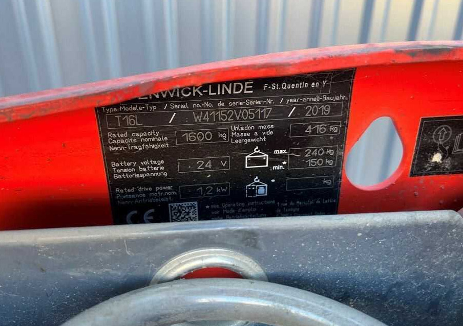 Leasing of  Linde T16L Linde T16L: picture 6 Leasing of  Linde T16L Linde T16L: picture 6