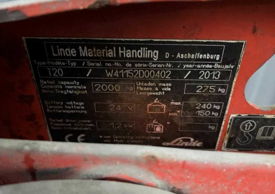 Linde T20 - Pallet truck: picture 1 Linde T20 - Pallet truck: picture 1