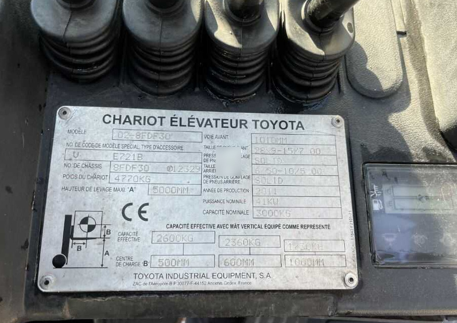 Toyota 8FDF30 - Diesel forklift: picture 4 Toyota 8FDF30 - Diesel forklift: picture 4