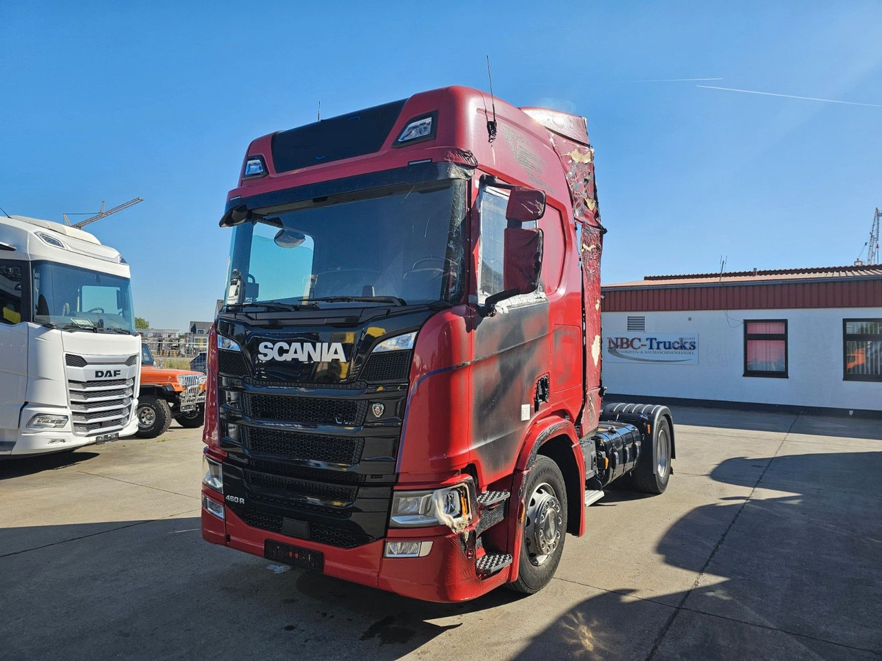 Scania R 460 * BRANDSCHADEN * ACC * RETARDER * LEDER * - Tractor unit: picture 1 Scania R 460 * BRANDSCHADEN * ACC * RETARDER * LEDER * - Tractor unit: picture 1