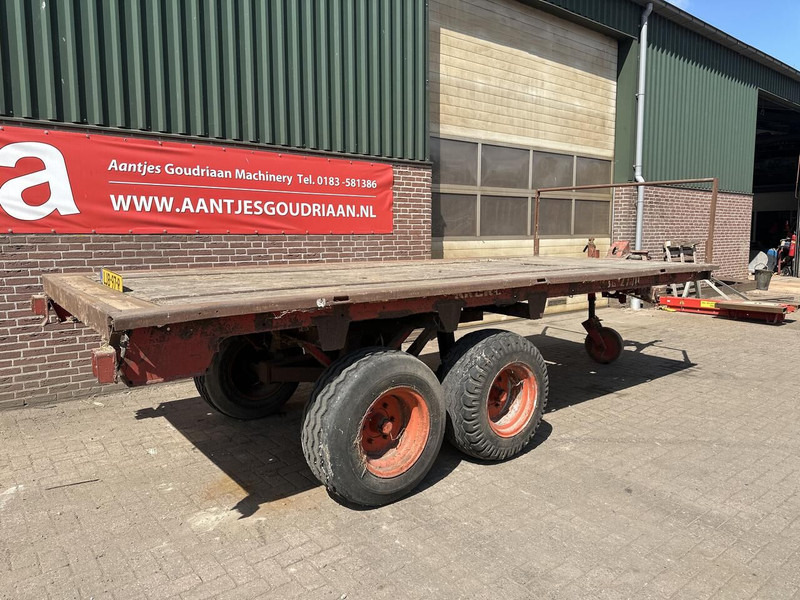 Balenwagen - Gebruikt - Dropside/ Flatbed trailer: picture 3 Balenwagen - Gebruikt - Dropside/ Flatbed trailer: picture 3